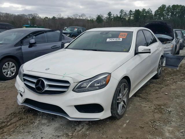 WDDHF5KBXGB173283 - 2016 MERCEDES-BENZ E 350 WHITE photo 2