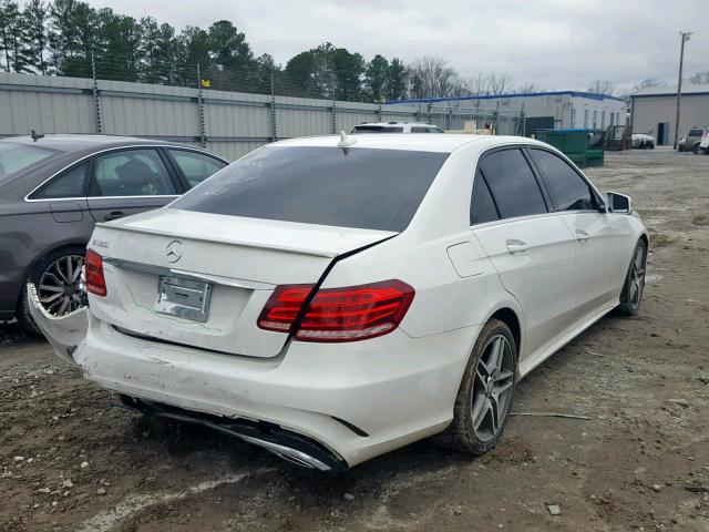 WDDHF5KBXGB173283 - 2016 MERCEDES-BENZ E 350 WHITE photo 4