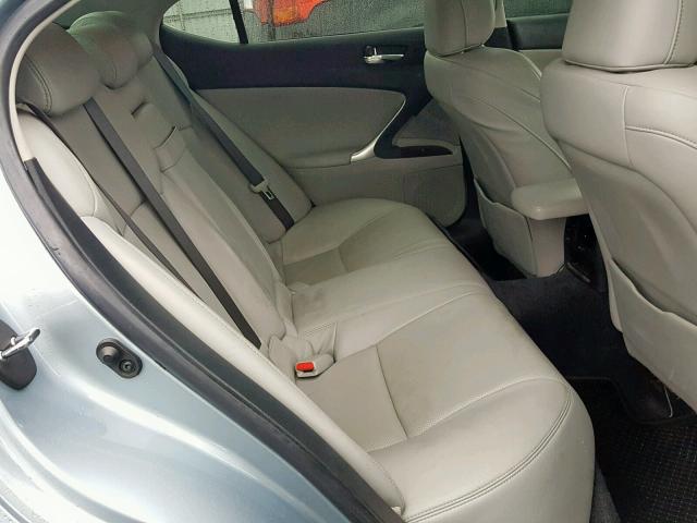 JTHBK262775036111 - 2007 LEXUS IS 250 BLUE photo 6