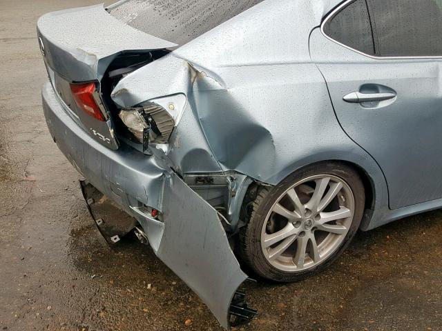 JTHBK262775036111 - 2007 LEXUS IS 250 BLUE photo 9