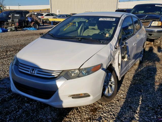 JHMZE2H73AS007342 - 2010 HONDA INSIGHT EX WHITE photo 2