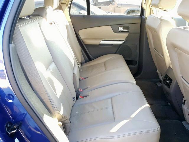 2FMDK3JC9EBA99070 - 2014 FORD EDGE SEL BLUE photo 6