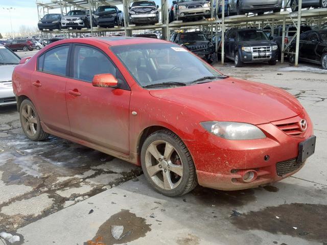 JM1BK323661526826 - 2006 MAZDA 3 S RED photo 1