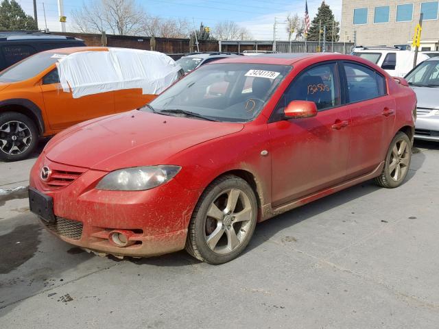 JM1BK323661526826 - 2006 MAZDA 3 S RED photo 2