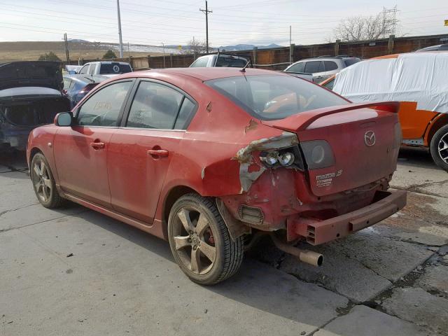 JM1BK323661526826 - 2006 MAZDA 3 S RED photo 3