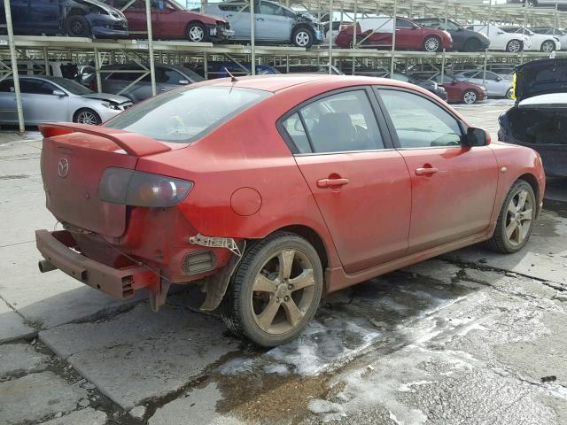 JM1BK323661526826 - 2006 MAZDA 3 S RED photo 4