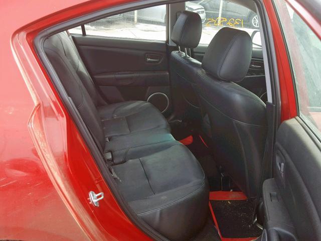 JM1BK323661526826 - 2006 MAZDA 3 S RED photo 6