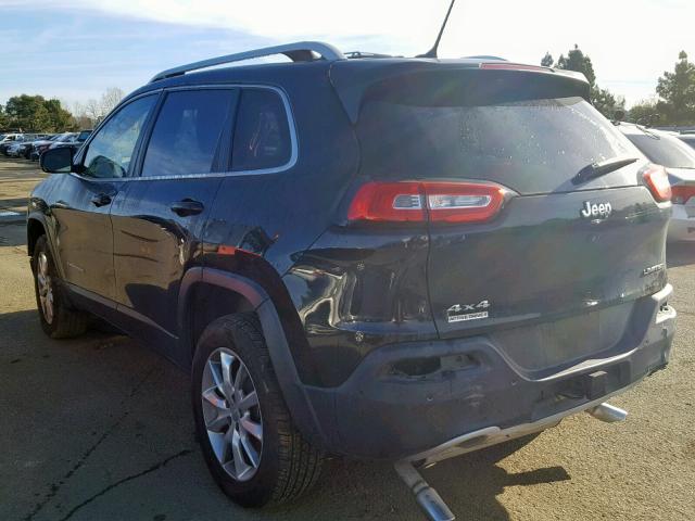 1C4PJMDS8EW121779 - 2014 JEEP CHEROKEE L BLACK photo 3