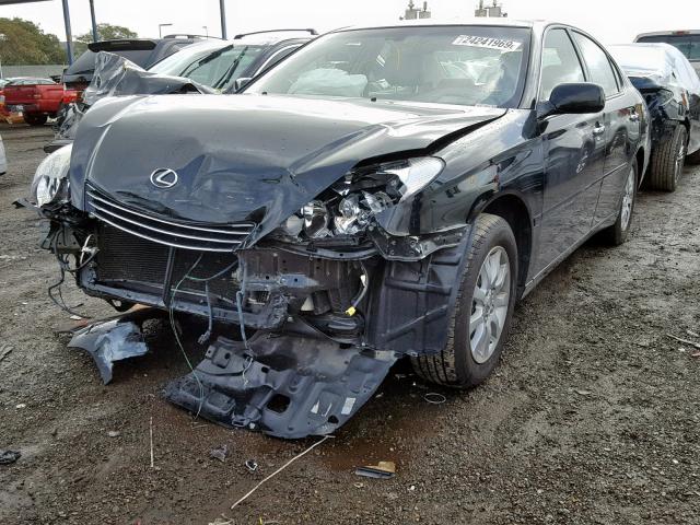 JTHBF30G636006472 - 2003 LEXUS ES 300 BLACK photo 2