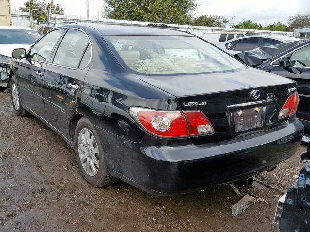 JTHBF30G636006472 - 2003 LEXUS ES 300 BLACK photo 3