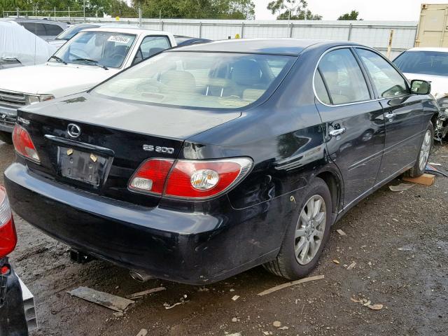 JTHBF30G636006472 - 2003 LEXUS ES 300 BLACK photo 4