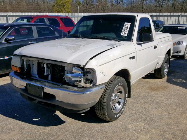 1FTYR10C3XPA06756 - 1999 FORD RANGER WHITE photo 2