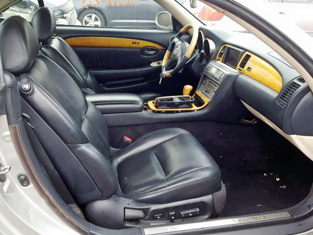 JTHFN48Y920008306 - 2002 LEXUS SC 430 SILVER photo 5