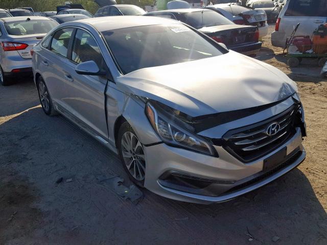 5NPE34AFXFH103302 - 2015 HYUNDAI SONATA SPO SILVER photo 1