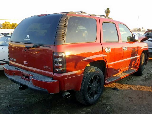 1GKEK63U91J310696 - 2001 GMC DENALI RED photo 4