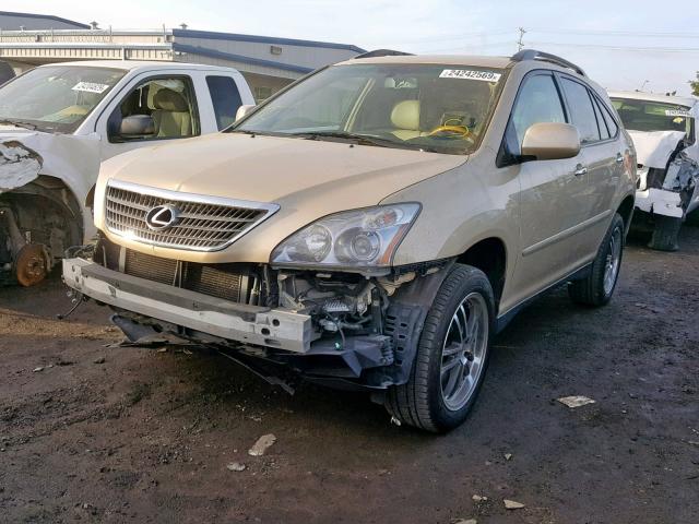 JTJHW31U582046442 - 2008 LEXUS RX 400H BEIGE photo 2