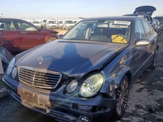 WDBUF56J96A946967 - 2006 MERCEDES-BENZ E 350 BLUE photo 2