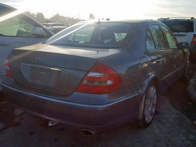 WDBUF56J96A946967 - 2006 MERCEDES-BENZ E 350 BLUE photo 4