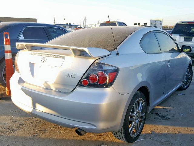 JTKDE167380264864 - 2008 TOYOTA SCION TC SILVER photo 4