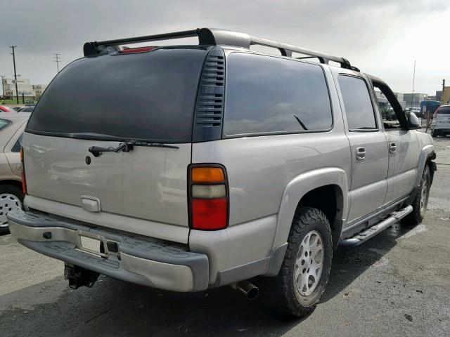 3GNFK16T74G260089 - 2004 CHEVROLET SUBURBAN K SILVER photo 4