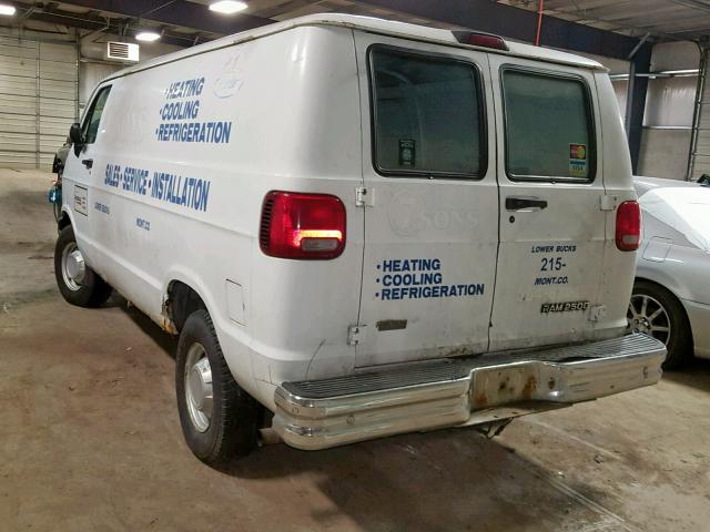 2B7HB21Z0TK106568 - 1996 DODGE RAM VAN B2 WHITE photo 3