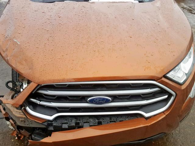 MAJ3P1TE9JC222726 - 2018 FORD ECOSPORT S ORANGE photo 7