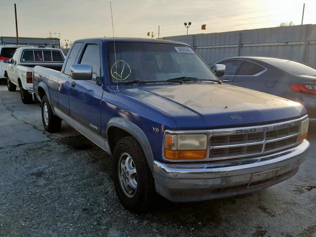 1B7GL23Y7RS618971 - 1994 DODGE DAKOTA BLUE photo 1