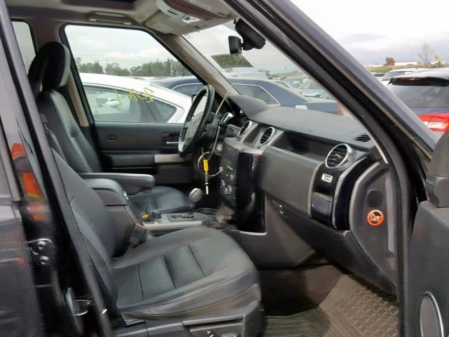 SALAG25489A494910 - 2009 LAND ROVER LR3 HSE BLACK photo 5