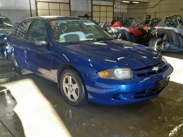 1G1JF52F047359212 - 2004 CHEVROLET CAVALIER L BLUE photo 1