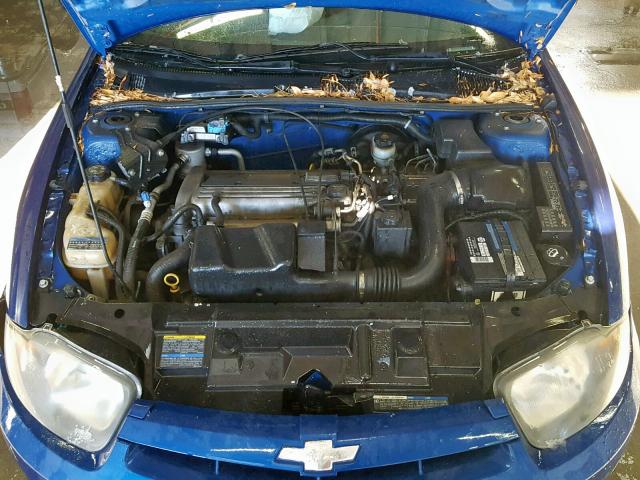 1G1JF52F047359212 - 2004 CHEVROLET CAVALIER L BLUE photo 7