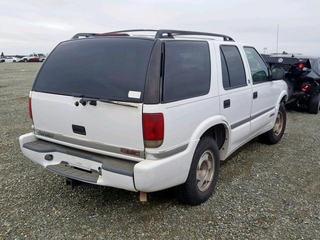 1GKCS13W1W2559779 - 1998 GMC JIMMY WHITE photo 4