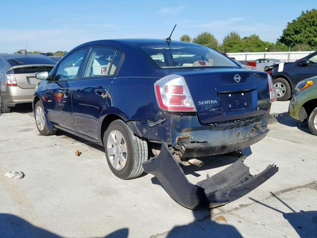 3N1AB61E58L756095 - 2008 NISSAN SENTRA 2.0 BLUE photo 3