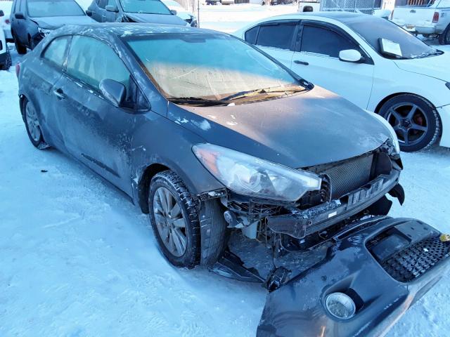 KNAFX6A86G5575114 - 2016 KIA FORTE EX GRAY photo 1