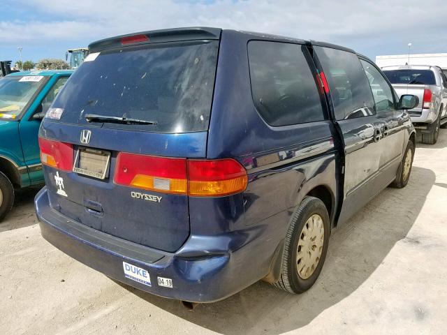 5FNRL18564B090136 - 2004 HONDA ODYSSEY LX BLUE photo 4