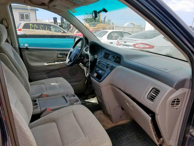 5FNRL18564B090136 - 2004 HONDA ODYSSEY LX BLUE photo 5