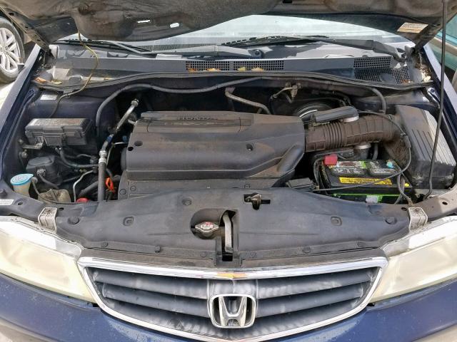 5FNRL18564B090136 - 2004 HONDA ODYSSEY LX BLUE photo 7