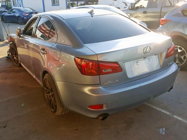 JTHBK262982061241 - 2008 LEXUS IS 250 BLUE photo 3