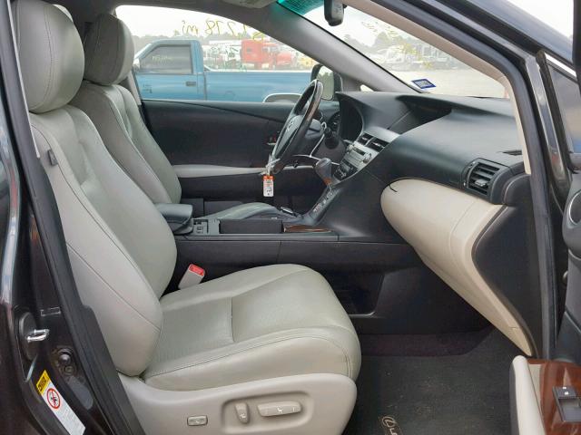 JTJBC1BA9A2025929 - 2010 LEXUS RX 450 GRAY photo 5