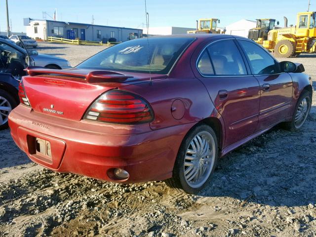 1G2NE52E25M187338 - 2005 PONTIAC GRAND AM S წითელი ფოტო 4