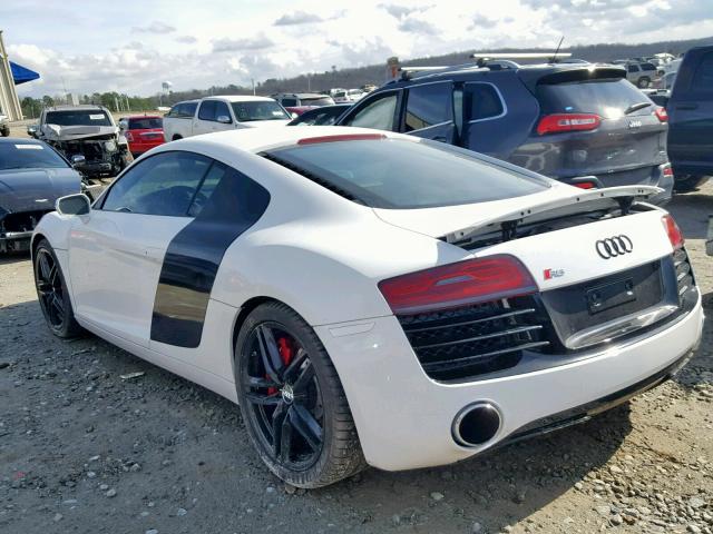 WUADUAFG0EN000853 - 2014 AUDI R8 4.2 QUA WHITE photo 3