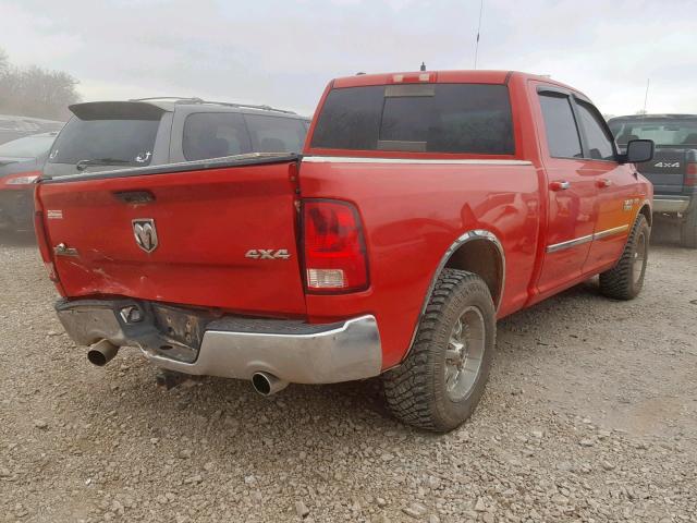 1C6RR7TT6ES222556 - 2014 RAM 1500 SLT RED photo 4