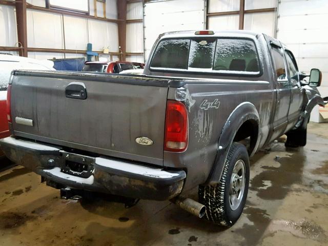 1FTWW31P45EB16348 - 2005 FORD F350 SRW S GRAY photo 4