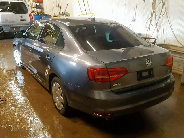 3VWLA7AJ8FM423650 - 2015 VOLKSWAGEN JETTA TDI 灰色 照片 3