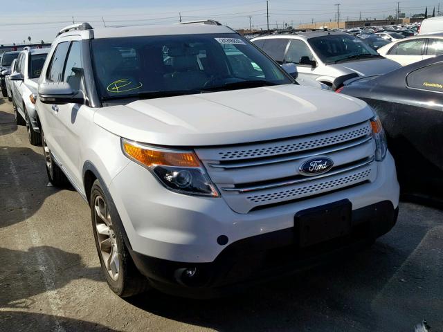 1FM5K7F8XDGA62410 - 2013 FORD EXPLORER L WHITE photo 1