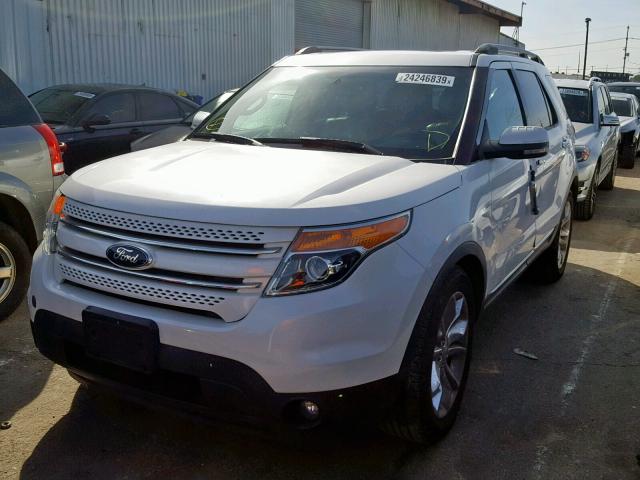 1FM5K7F8XDGA62410 - 2013 FORD EXPLORER L WHITE photo 2