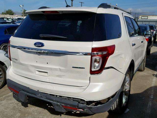 1FM5K7F8XDGA62410 - 2013 FORD EXPLORER L WHITE photo 4