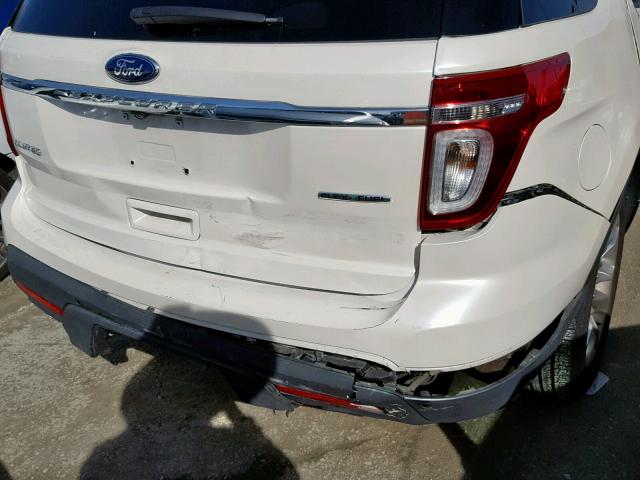 1FM5K7F8XDGA62410 - 2013 FORD EXPLORER L WHITE photo 9