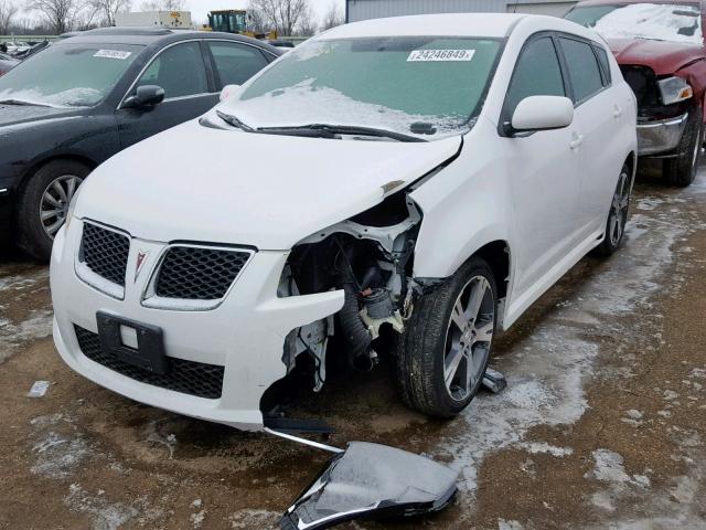 5Y2SR67079Z430284 - 2009 PONTIAC VIBE GT WHITE photo 2