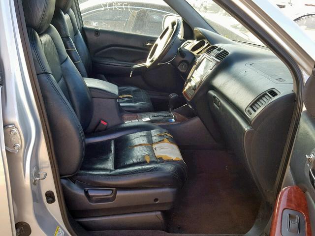 2HNYD18285H551583 - 2005 ACURA MDX SILVER photo 5