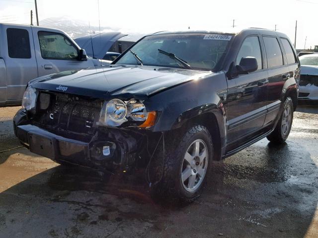 1J8HR48N38C180822 - 2008 JEEP GRAND CHER BLACK photo 2